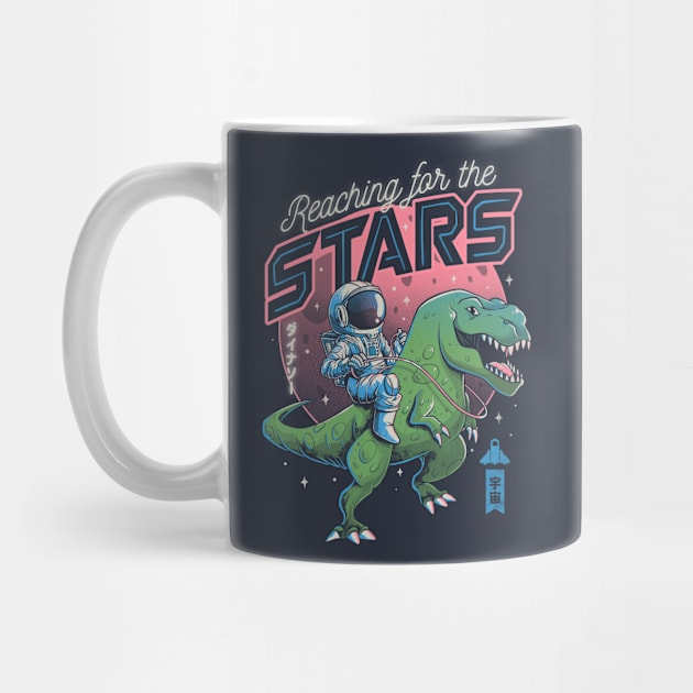 Reaching for the Stars - Cute T-Rex Astrounaut Gift by eduely